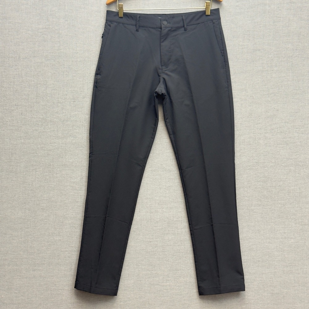 Banana Republic Men's Black Flat Front Dress Chino Pants‎ Size 32x32